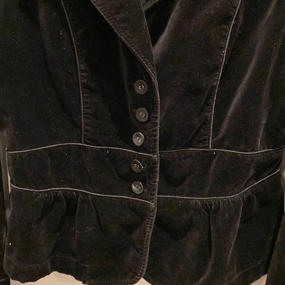 VELVET BLAZER. WAIST AND BACK DETAILS - Picture 3 of 4